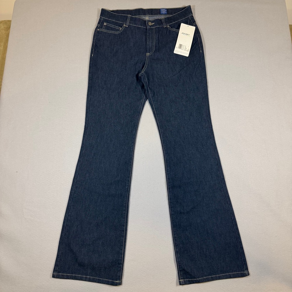 Jockey Person to Person Womens Size 10 Dark Wash Bootcut Denim Jeans NWT